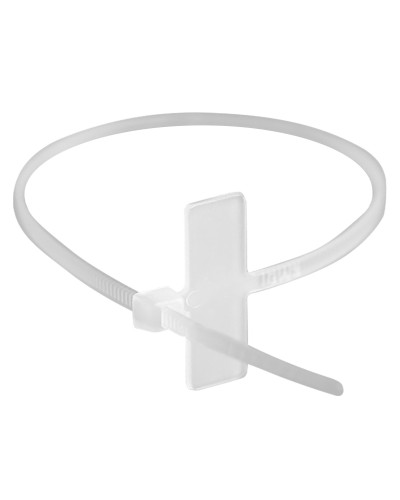 Хомут 2,5x100 белый (100шт) (252100SR-M): Хомут маркировочный, горизонтальная табличка под замком 24,5x7,8 в Архангельске