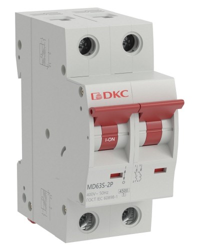YON max MD63S 2P 40А 4,5кА C (MD63S-2PC40). Автоматический выключатель. ДКС в Архангельске
