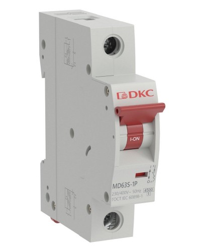 YON max MD63S 1P 25А 4,5кА C (MD63S-1PC25). Автоматический выключатель. ДКС в Архангельске