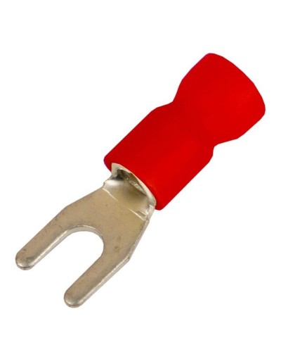 Наконечник вилочный НВИ 0,25-1,5 М4 (D4,3мм) (100 шт) (2A14P-EE-PVC). Наконечник вилочный с изолированным фланцем ПВХ. ДКС в Архангельске