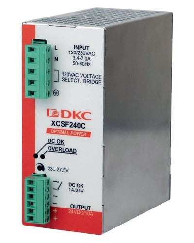 Источник питания однофазный, 240Вт, 5А, 48В (XCSF240DP). Источник питания OPTIMAL POWER однофазный, с ORing диодом. ДКС в Архангельске