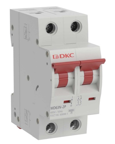 YON max MD63N 2P 6А 6кА C (MD63N-2PC6). Автоматический выключатель. ДКС в Архангельске