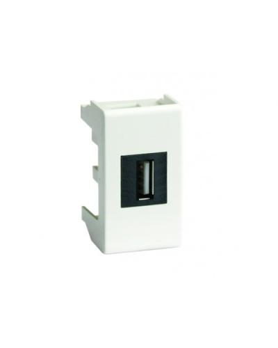 Розетка USB 2.0 Brava 1 модуль белая (76200B): Розетка USB в Архангельске