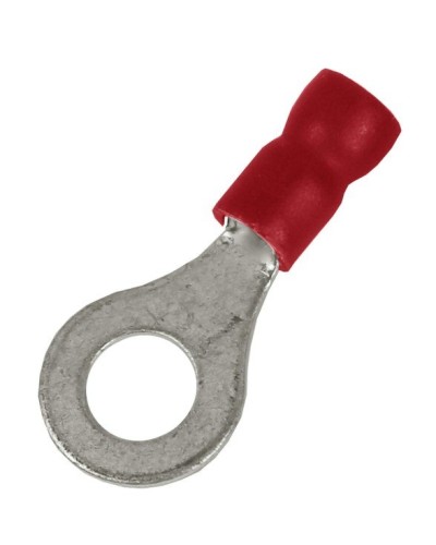 Наконечник НКИ 0,25-1,5 М5 (D5,3мм) с отверстием под винт (100 шт) (2A5P-EE-PVC). Наконечник с отверстием под винт и изолированным фланцем ПВХ. ДКС в Архангельске