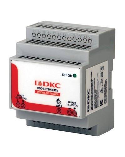 Источник питания однофазный, 72Вт, 3А, 24В (XCSD1072W024VAA). Источник питания  MODULAR POWER однофазный. ДКС в Архангельске