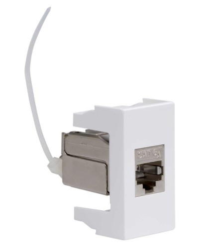Розетка RJ-45 Viva 1 модуль кат.6A белая (45078). Розетка компьютерная экранированная с одним разъёмом. ДКС в Архангельске
