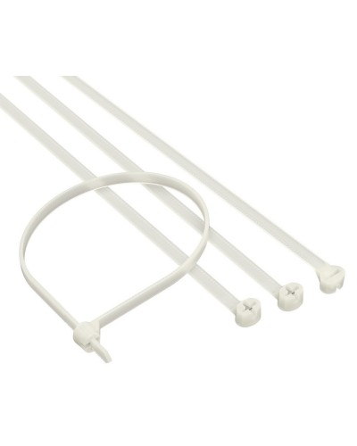 Хомут 2,5x100 P6.6, белый (100шт) (21203SR): Хомут с двойным замком в Архангельске