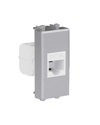 Розетка RJ-45, кат.5E, Avanti, 1 модуль, закаленная сталь (4404661): Розетка компьютерная модульная в Архангельске