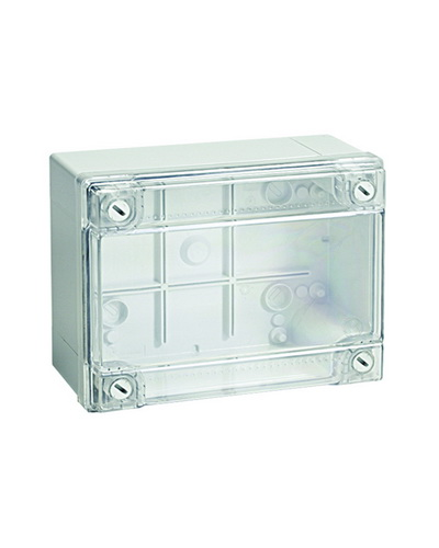 Коробка ответвительная с гладкими стенками, IP56, 380х300х120 (54420). Коробка ответвительная с гладкими стенками и прозрачной крышкой. ДКС в Архангельске