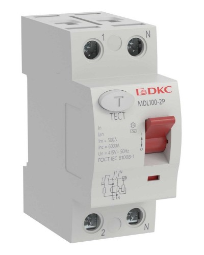 YON MAX MDL100 ВДТ, 2P, 30mA, 16A, АС (MDL100-2P2-16-AC). Автоматический выключатель дифференциальный (УЗО). ДКС в Архангельске