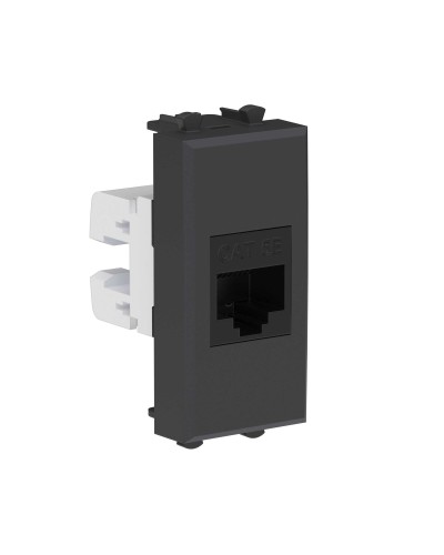 Розетка RJ-45, кат.5E, Avanti, 1 модуль, черный матовый (4412661): Розетка компьютерная модульная в Архангельске