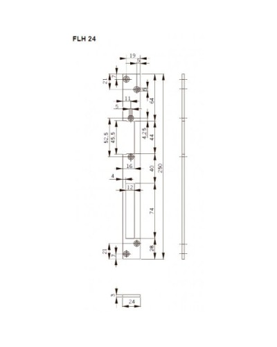 FLH24. Запорная планка длинная. dormakaba в Архангельске