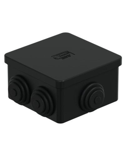 Коробка JBS070 70х70х40, 6 вых., IP44, черная (44056BL-1). Коробка монтажная. Экопласт в Архангельске