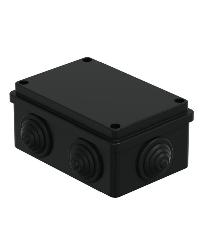 Коробка JBS120 120х80х50, 6 вых., IP55, черная (44008BL-1). Коробка монтажная. Экопласт в Архангельске