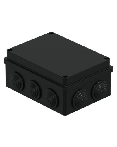 Коробка JBS150 150х110х70, 10 вых., IP55, черная (44009BL-1). Коробка монтажная. Экопласт в Архангельске