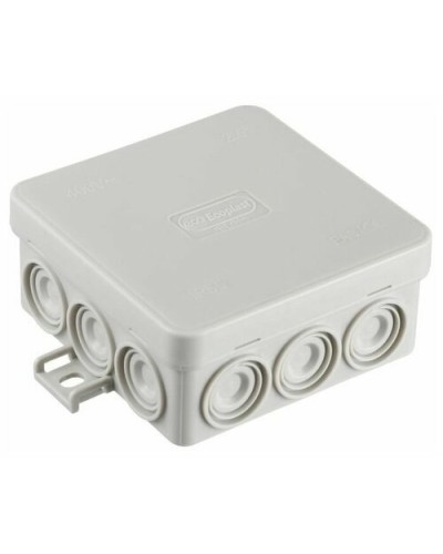 Коробка JBL085 85х85х38, 12 вых., 6P (0,15...2,5мм²) серая (43255HF-GR). Коробка монтажная, огнестойкая, без галогена. Экопласт в Архангельске