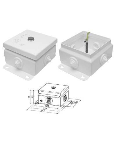 КМ IP55-1010 (без DIN рейки). Коробка монтажная электротехническая. Гефест в Архангельске