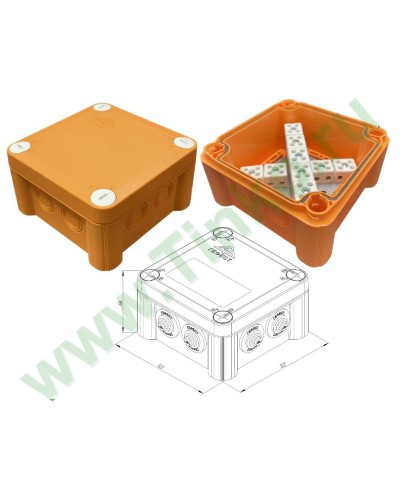 КМ-О-1212(П)(18к)-IP55: Коробка монтажная огнестойкая в Архангельске