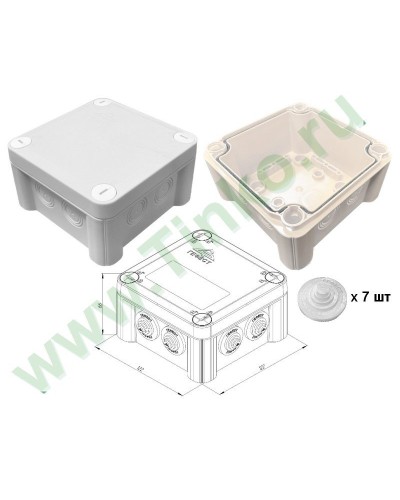 КМ-1212(П)-IP55. Коробка монтажная. Гефест в Архангельске