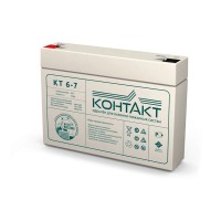 Контакт КТ 6-7. Аккумулятор герметичный свинцово-кислотный. Контакт