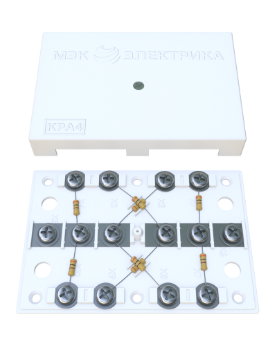 KRA-4 75 Om white (MEC42101). Коробка на 4 абонента. МЭК-Электрика в Архангельске