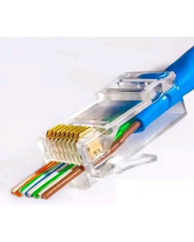 RJ-45 джек сквозной (8P8C) (100 шт). Разъем RJ-45. Прочие зарубежные в Архангельске