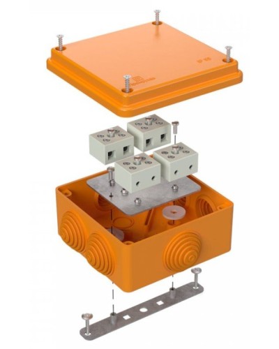 Коробка огнестойкая 100х100х50 (40-0300-FR1.5-8). Коробка огнестойкая для открытой установки. Промрукав в Архангельске