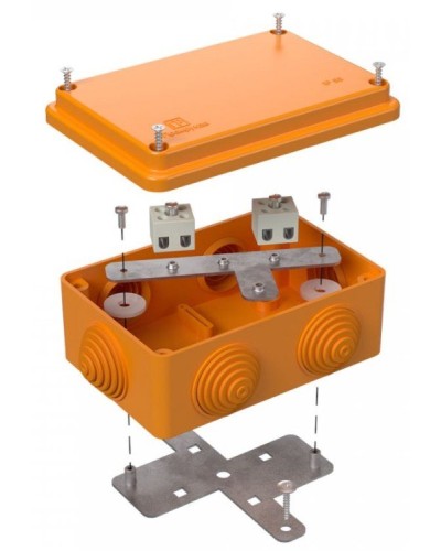 Коробка огнестойкая 120х80х50 (40-0340-FR1.5-4). Коробка огнестойкая для открытой установки. Промрукав в Архангельске
