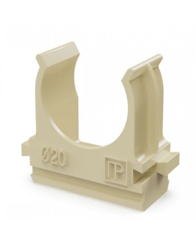 Крепёж-клипса для труб АБС-пластик сосна D20 (100 шт) (PR13.0049). Крепление для труб ПВХ. Промрукав в Архангельске