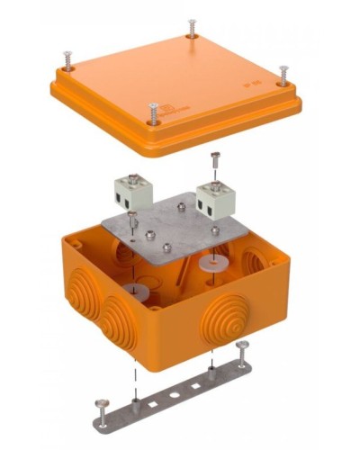 Коробка огнестойкая 100х100х50 (40-0300-FR2.5-4). Коробка огнестойкая для открытой установки. Промрукав в Архангельске