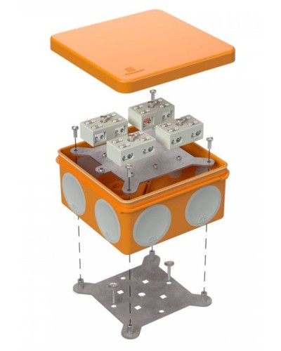 Коробка огнестойкая 100х100х50 (60-0300-FR6.0-4-8-Р Е15-Е60). Коробка огнестойкая для открытой установки. Промрукав в Архангельске
