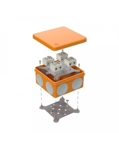 Коробка огнестойкая 100х100х50 (60-0300-FR10.0-8). Коробка огнестойкая для открытой установки. Промрукав в Архангельске