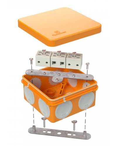 Коробка огнестойкая 60-0210-FR6.0-6 Е15-Е120 80х80х40. Коробка огнестойкая для открытой установки. Промрукав в Архангельске