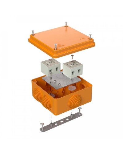 Коробка огнестойкая 100х100х50 для о/п (40-0300-FR10.0-4). Коробка огнестойкая для открытой установки. Промрукав в Архангельске