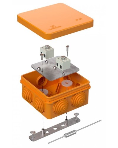 Коробка огнестойкая 80х80х40 (40-0210-FR1.5-4-П). Коробка огнестойкая для открытой установки. Промрукав в Архангельске