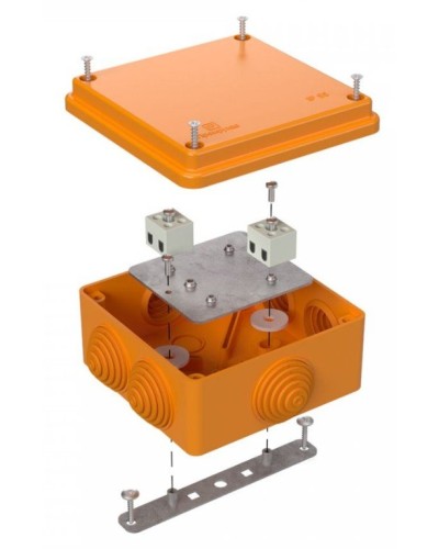 Коробка огнестойкая 100х100х50 (40-0300-FR1.5-4). Коробка огнестойкая для открытой установки. Промрукав в Архангельске