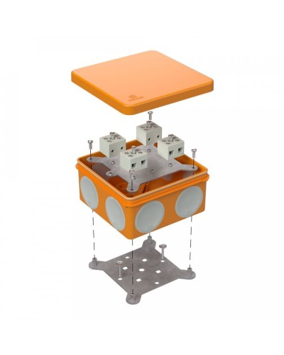 Коробка огнестойкая 100х100х50 (60-0300-FR2.5-8). Коробка огнестойкая для открытой установки. Промрукав в Архангельске