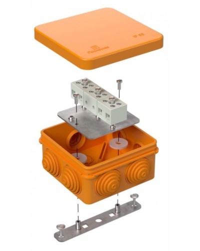 Коробка огнестойкая 80х80х40 (40-0210-FR2.5-6). Коробка огнестойкая для открытой установки. Промрукав в Архангельске