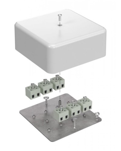 Коробка огнестойкая 103х103х45 (латунь) (40-0470-FR2.5-12-Е60). Коробка огнестойкая для открытой установки. Промрукав в Архангельске