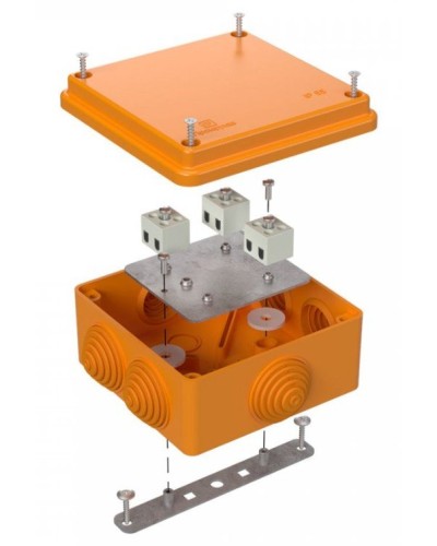 Коробка огнестойкая 100х100х50 (40-0300-FR1.5-6). Коробка огнестойкая для открытой установки. Промрукав в Архангельске