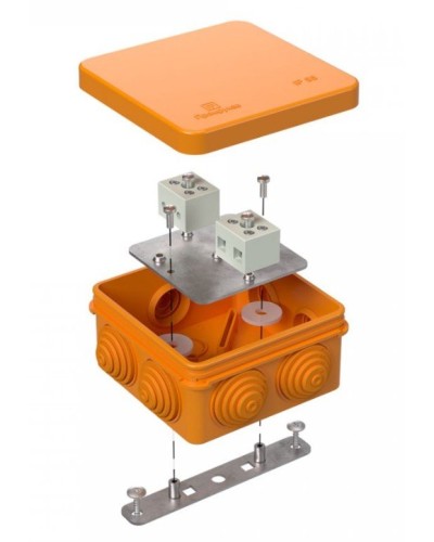 Коробка огнестойкая 40-0210-FR6.0-4 Е15-Е120 80х80х40. Коробка огнестойкая для открытой установки. Промрукав в Архангельске