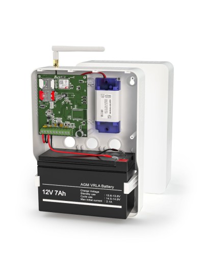 Контакт GSM-14А v.3 (в корпусе под АКБ 1,2-7 Ач с БРП 12V 1А). Панель охранная радиоканальная. Ритм в Архангельске